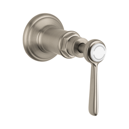 [HAN-16872821] Hansgrohe 16872821 Axor Montreux Volume Control Trim With Lever Handle Brushed Nickel