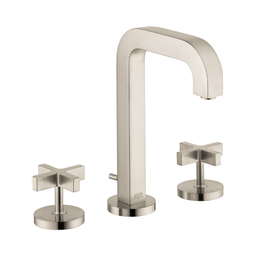 [HAN-39133821] Hansgrohe 39133821 Axor Citterio Widespread Faucet 170 Cross Handles Brushed Nickel