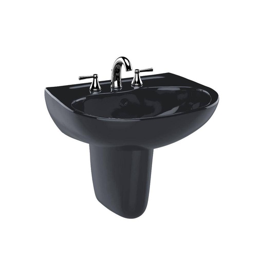 [TOTO-LHT241.4#51] TOTO LHT241 Supreme Wall Mount Lavatory 4" Faucet Centers Ebony