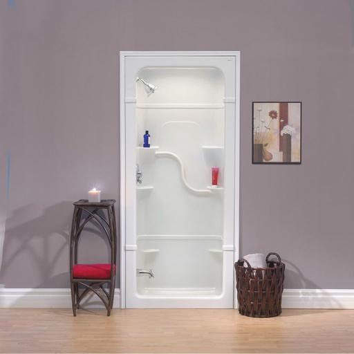 [MIR-SH33R1] Mirolin SH33L/R Madison 3 Multi Shower Stall White