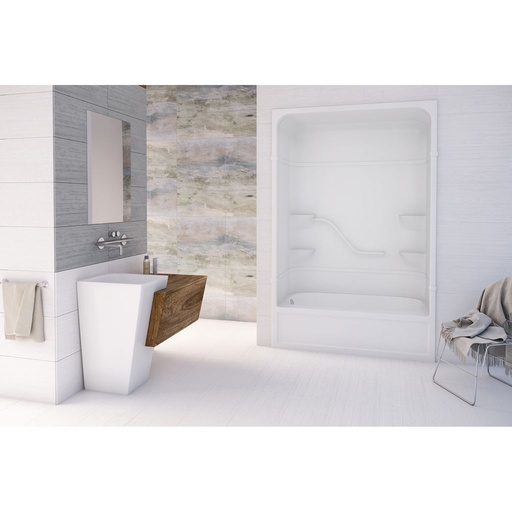 [MIR-PT513L1] Mirolin PT513LR Parker 16 Multi Tub Showers White