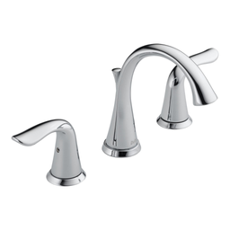 [DEL-3538-MPU-DST] Delta 3538 Lahara Two Handle Widespread Lavatory Faucet Chrome