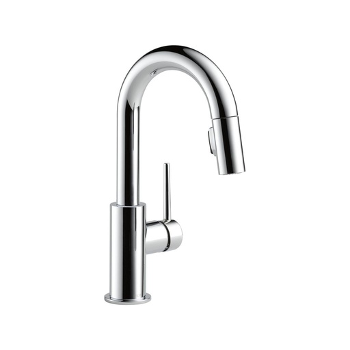 [DEL-9959-DST] Delta 9959 Trinsic Single Handle Pull Down Bar Prep Faucet Chrome