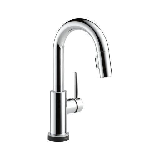 [DEL-9959T-DST] Delta 9959T Trinsic Single Handle Pull Down Bar Prep Faucet With Touch2O Chrome