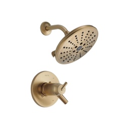 [DEL-T17T259-CZH2O] Delta T17T259 Trinsic TempAssure 17T Series H2Okinetic Shower Trim Champagne Bronze