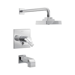 [DEL-T17T467] Delta T17T467 Ara TempAssure 17T Series H2Okinetic Tub And Shower Trim Chrome