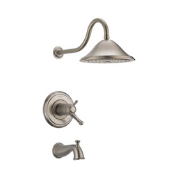 [DEL-T17T497-SS] Delta T17T497 Cassidy TempAssure 17T Series Tub &amp; Shower Trim Stainless