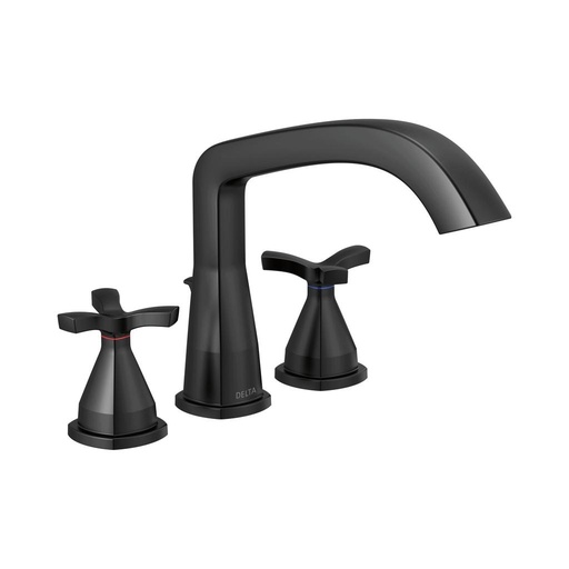 [DEL-T27766-BL] Delta T27766 Stryke Three Hole Roman Tub Trim Matte Black