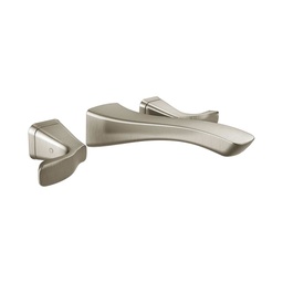 [DEL-T3552LF-SSWL] Delta T3552LF Tesla Two Handle Wall Mount Bathroom Faucet Trim Stainless