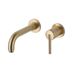 [DEL-T3559LF-CZWL] Delta T3559LF Trinsic Single Handle Wall Mount Bathroom Faucet Trim Champagne Bronze