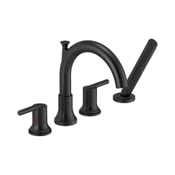 [DEL-T4759-BL] Delta T4759 Trinsic Roman Tub with Hand Shower Trim Matte Black