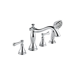 [DEL-T4797-LHP] Delta T4797 Cassidy Roman Tub with Hand Shower Trim Less Handles Chrome