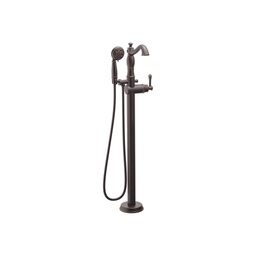 [DEL-T4797-RBFL-LHP] Delta T4797 Cassidy Traditional Floor Mount Tub Filler Trim Less Handle Venetian Bronze