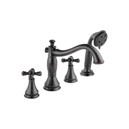 [DEL-T4797-RBLHP] Delta T4797 Cassidy Roman Tub with Hand Shower Trim Less Handles Venetian Bronze