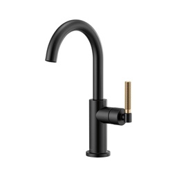 [BRI-61043LF-BLGL] Brizo 61043LF Litze Arc Spout Bar Faucet Matte Black Luxe Gold