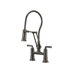 [BRI-62174LF-SL] Brizo 62174LF Rook Bridge Faucet With Finished Hose Luxe Steel