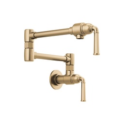 [BRI-62874LF-GL] Brizo 62874LF Rook Wall Mount Pot Filler Luxe Gold