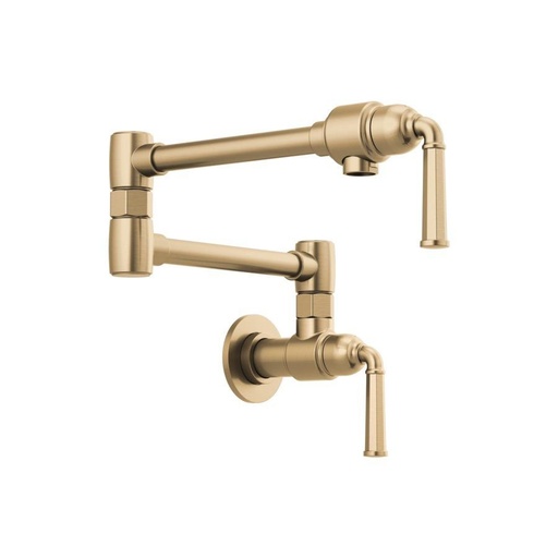 [BRI-62874LF-GL] Brizo 62874LF Rook Wall Mount Pot Filler Luxe Gold