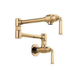 [BRI-62874LF-PG] Brizo 62874LF Rook Wall Mount Pot Filler Polished Gold