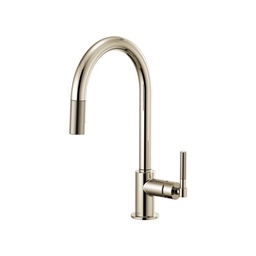 [BRI-63043LF-PN] Brizo 63043LF-PN Litze Arc Spout Pull Down Knurled Handle Polished Nickel