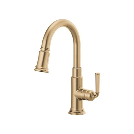 [BRI-63974LF-GL] Brizo 63974LF Rook Single Handle Pull Down Prep Kitchen Faucet Luxe Gold