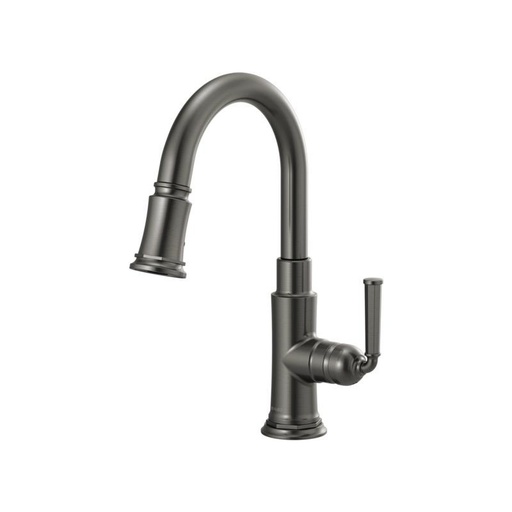 [BRI-63974LF-SL] Brizo 63974LF Rook Single Handle Pull Down Prep Kitchen Faucet Luxe Steel