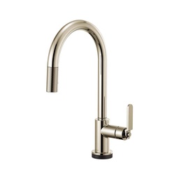 [BRI-64044LF-PN] Brizo 64044LF Litze Smart Touch Pull Down Arc Spout Faucet Polished Nickel