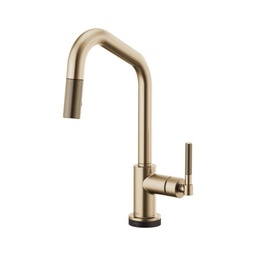 [BRI-64063LF-GL] Brizo 64063LF Litze Smart Touch Pull Down Angled Spout Faucet Luxe Gold