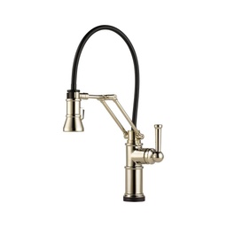 [BRI-64225LF-PN] Brizo 64225LF Artesso Smart Touch Articulating Kitchen Faucet Polished Nickel