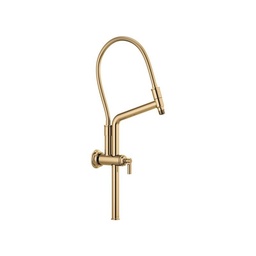 [BRI-81376-PG] Brizo 81376 Invari Slide Bar Shower Arm And Flange Polished Gold