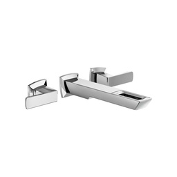 [BRI-T65886LF-PC-ECO] Brizo T65886LF-PC-ECO Vettis Two Handle Wall Mount Lavatory Faucet Chrome