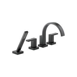 [BRI-T67480-BLLHP] Brizo T67480 Siderna Roman Tub Trim Hand Shower Less Handles Matte Black