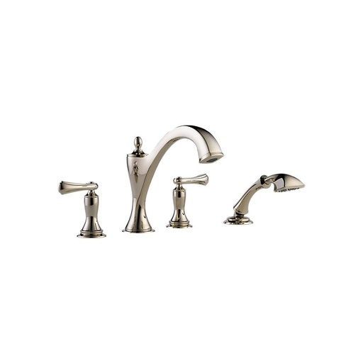 [BRI-T67485-PNLHP] Brizo T67485 Charlotte Roman Tub With Shower Trim Less Handles