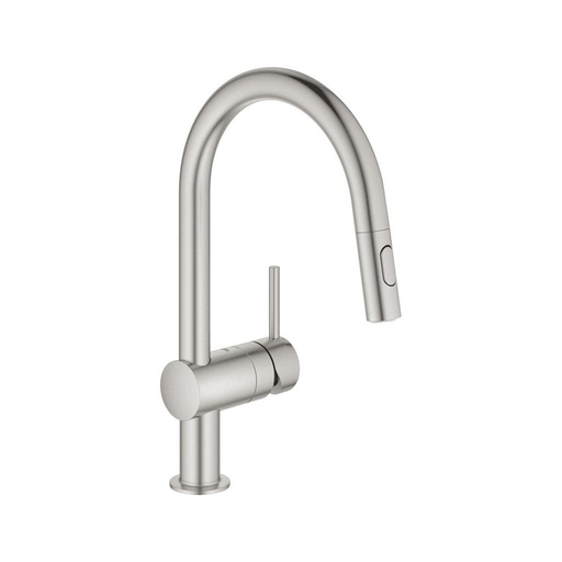 [GRO-31378DC3] Grohe 31378DC3 Minta Single Handle Kitchen Faucet Super Steel