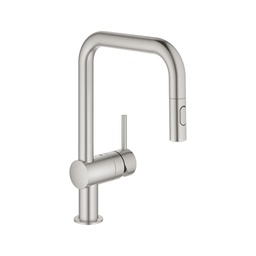 [GRO-32319DC3] Grohe 32319DC3 Minta Single Handle Kitchen Faucet Super Steel