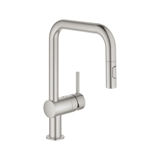 [GRO-32319DC3] Grohe 32319DC3 Minta Single Handle Kitchen Faucet Super Steel