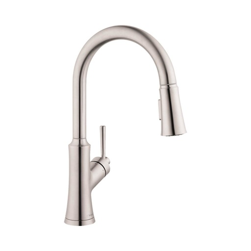 [HAN-04793800] Hansgrohe 04793800 Joleena HighArc Single Handle Pull Down Kitchen Faucet Steel Optic