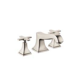 [HAN-31430821] Hansgrohe 31430821 Metropol Classic 3 Hole Roman Tub Set Trim Cross Handles Brushed Nickel