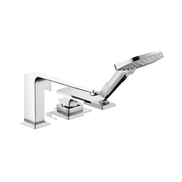 [HAN-32556001] Hansgrohe 32556001 Metropol 3 Hole Roman Tub Set Trim Chrome