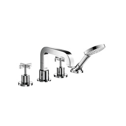 [HAN-39461001] Hansgrohe 39461001 Axor Citterio 4 Hole Roman Tub Set Cross Handle Chrome