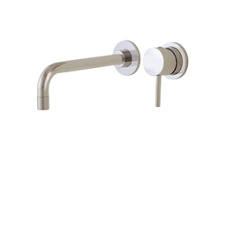 [AQB-61029BN] Aquabrass 61029 Volare Straight Wallmount Lavatory Faucet Brushed Nickel