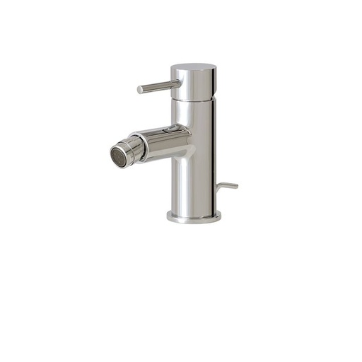 [AQB-61024BN] Aquabrass 61024 Volare Straight Single Hole Bidet With Swivel Spray Brushed Nickel