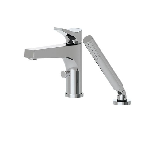 [AQB-17074BN] Aquabrass 17074 Metro 2 Piece Deckmount Tub Filler With Handshower Brushed Nickel