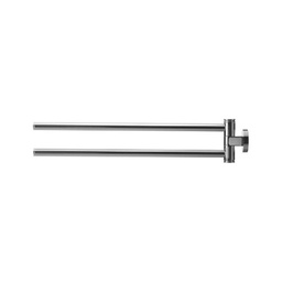 [DUR-0099221000] Duravit 009922 D Code Double Towel Rail Chrome