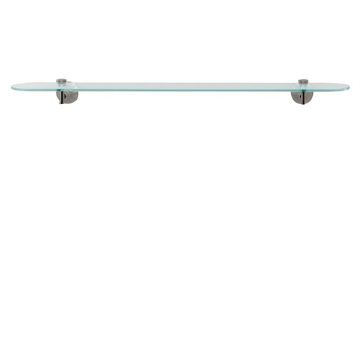 [AQB-01510BN] Aquabrass 1510 Serie 1500 Wallmount Glass Shelf Brushed Nickel