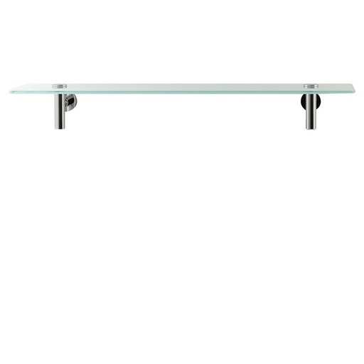 [AQB-04510BN] Aquabrass 4510 Serie 4500 Wallmount Glass Shelf Brushed Nickel