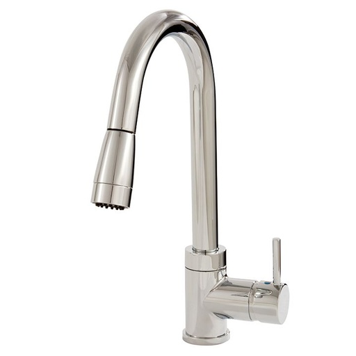 [AQB-33045PC] Aquabrass 33045 Pulmi Pull Down Dual Stream Mode Kitchen Faucet Polished Chrome