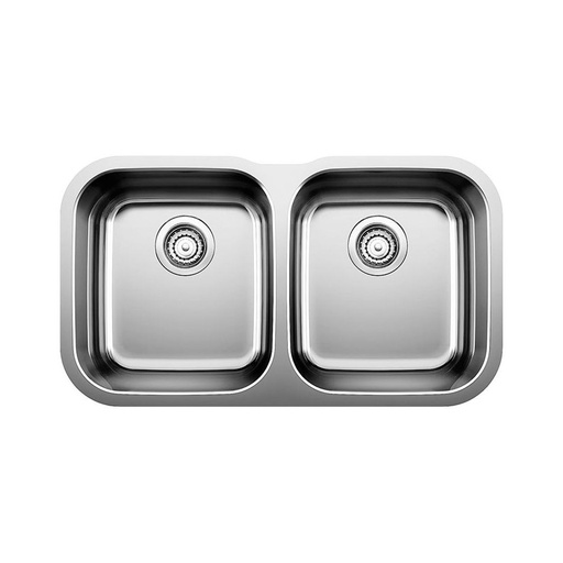 [BLA-400008] Blanco 400008 Essential U 2 Double Undermount Kitchen Sink