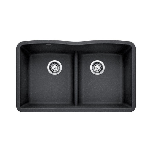 [BLA-401834] Blanco 401834 Diamond U 2 Low Divide Double Undermount Kitchen Sink